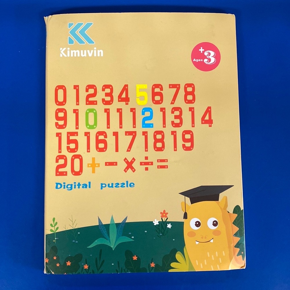 Sealed Kimuvin Wooden Number Puzzle : Ages 3+ 100% Natural Logs